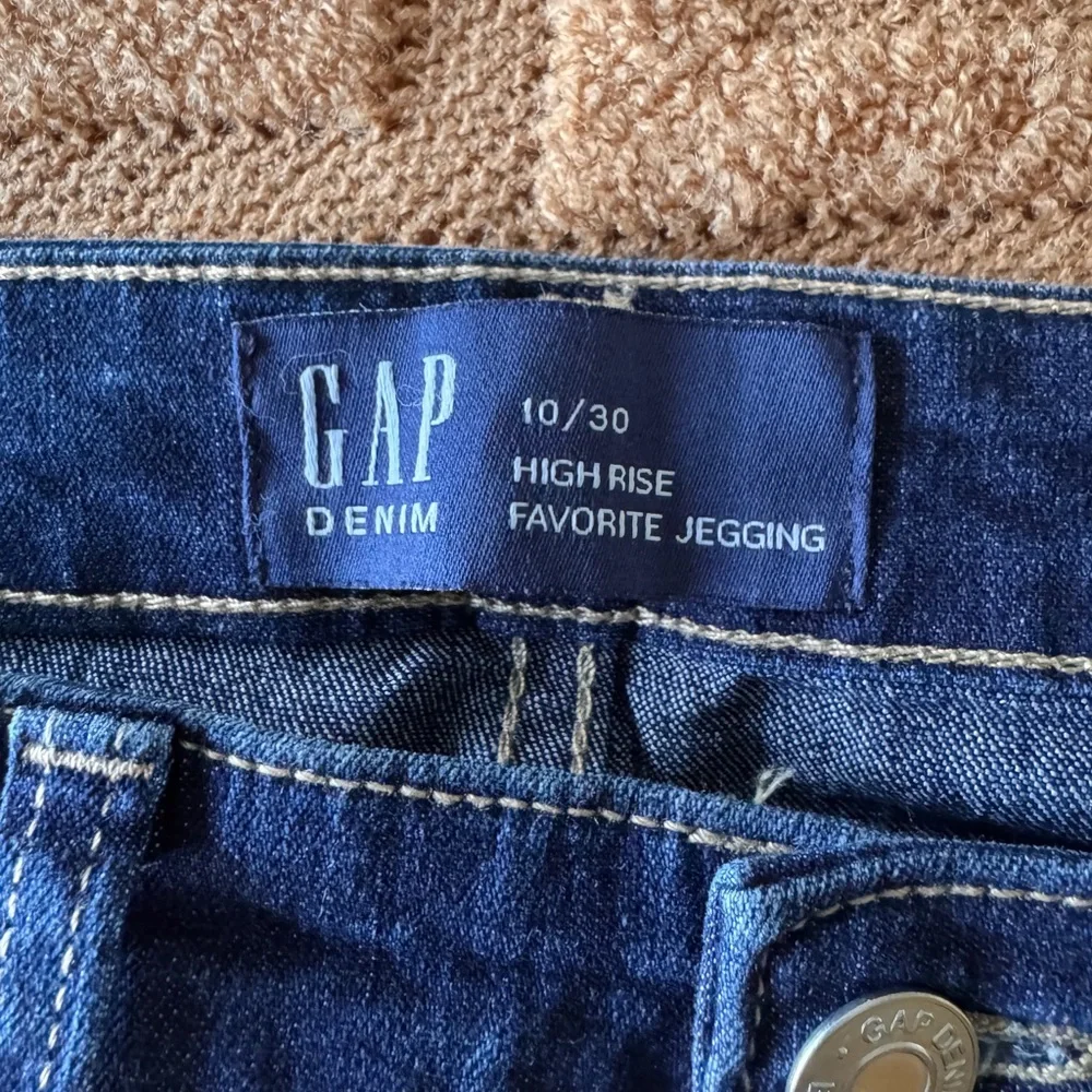 GAP Women's High Rise Denim Jeggings - Deep Blue